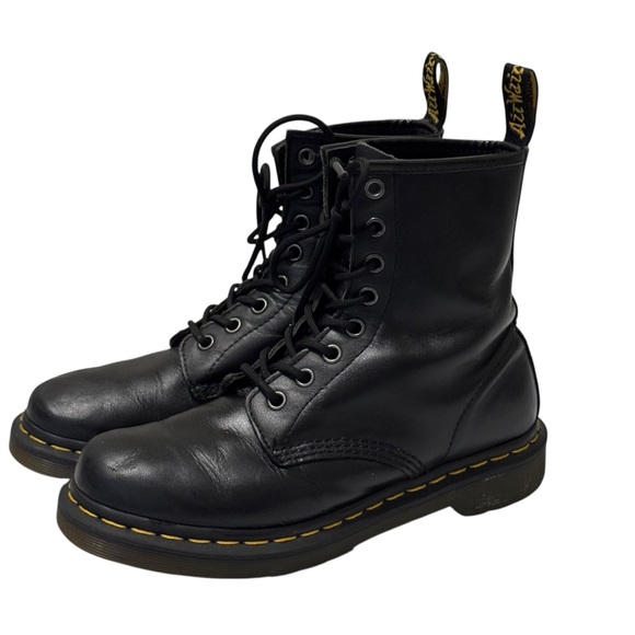 Dr. Martens 1460 Black Lace Up Softy Leather Combat Boot 8 - Picture 16 of 16